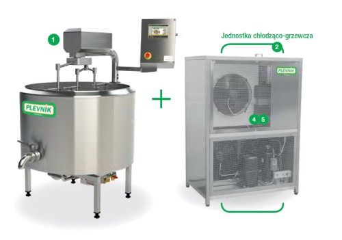 Katilas su šildymo–šaldymo įrenginiu PLEVNIK SKH-H