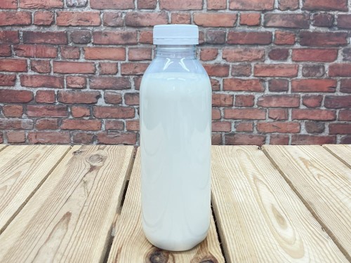 PET butelis 0,5 l pienui, jogurtui, kefyrui, išrūgoms ir kt. (500 ml)