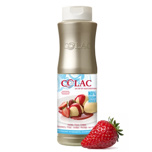 Braškių (be cukraus) – užpilas (poleva) ledams, vafliams, pyragams ir desertams