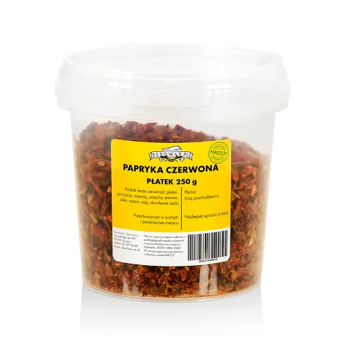 Raudonųjų pipirų dribsniai (250 g kibirėlio)