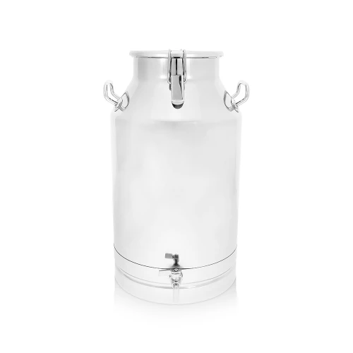 Nerūdijančio plieno pieno bidonas su kraneliu - 40 l