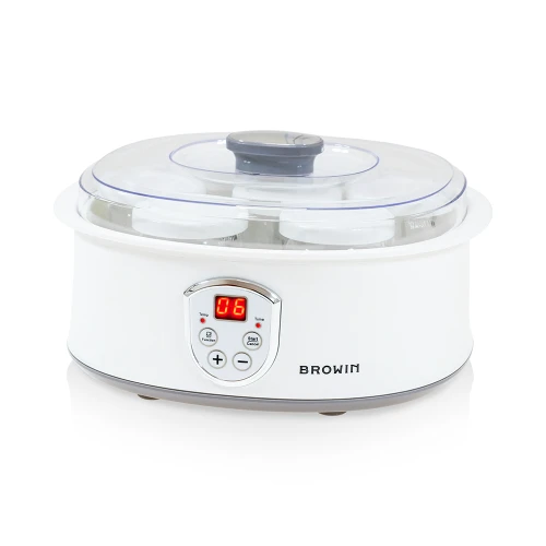 Jogurtų gaminimo aparatas su termostatu ir stiklainėliais (7 vnt.) – 1,3 l