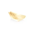 Medinės patiekimo valtelės — 11 × 7 cm