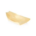 Medinės patiekimo valtelės — 16,5 × 8,5 cm