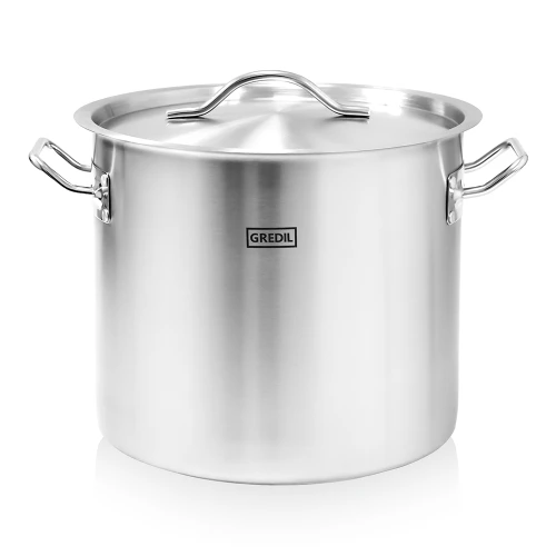 Profesionalus virtuvinis puodas, plieninis, 15,4 l