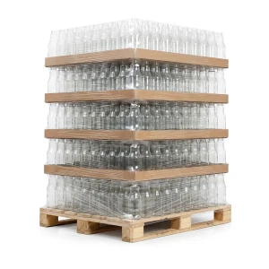 Stiklinis butelis 1 l pienui (padėklas 1040 vnt.)