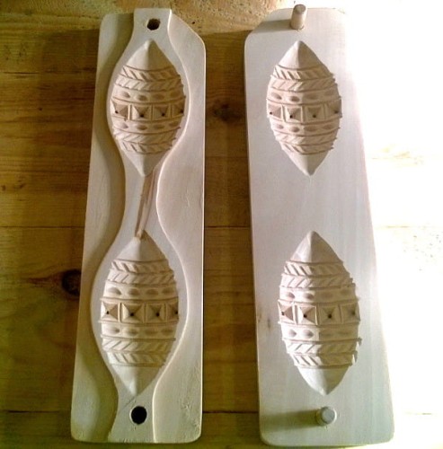 Mažos dvigubos oscypek formos (1 modelis)