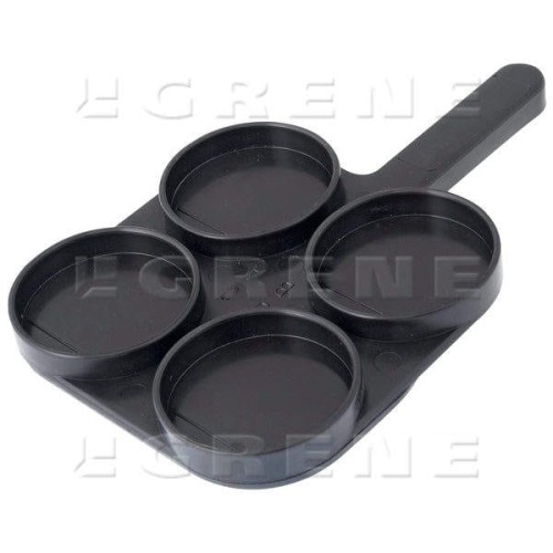 Juodas pieno testavimo padėklas